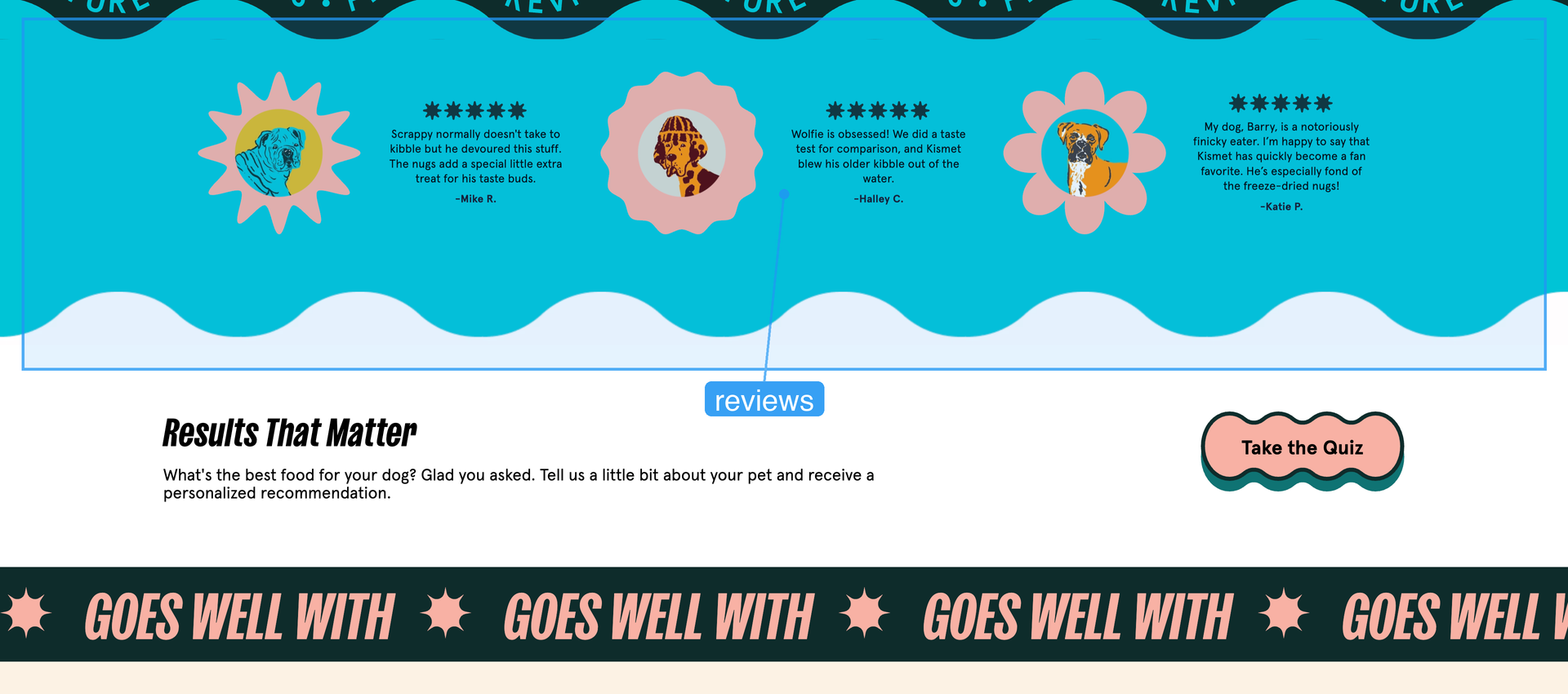 PDP featured reviews